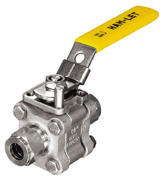Ham-Let Swing-Out Manual Ball Valve: 3/4" Pipe, Standard Port - 3200439