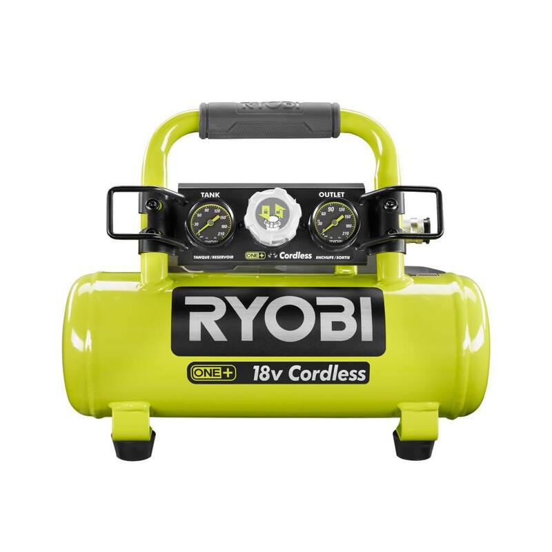 RYOBI ONE+ 18V Cordless 1 Gal. Portable Air Compressor and 2.0 Ah Compact Battery and Charger Starter Kit - P739-PSK005