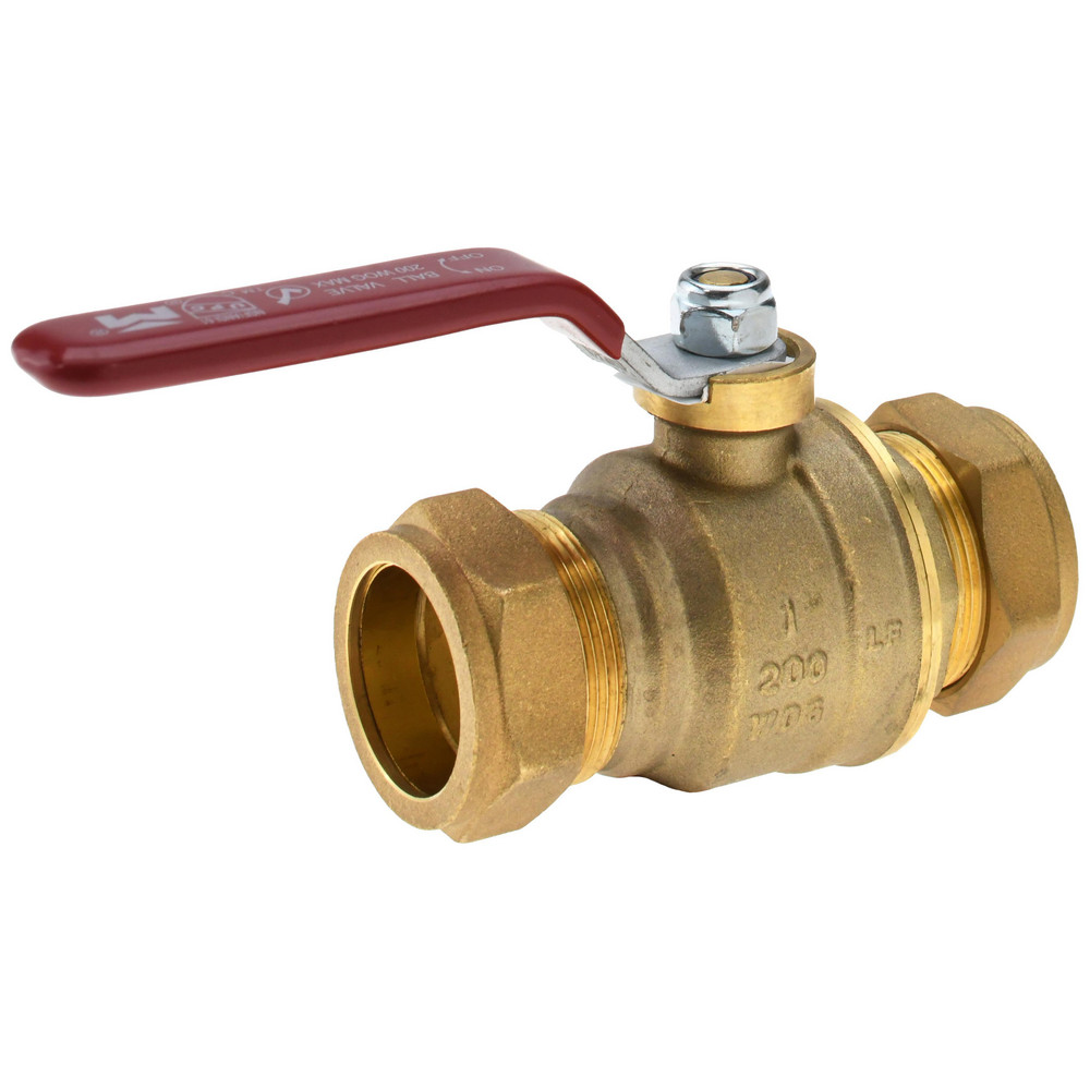 Value Collection Standard Manual Ball Valve: 1" Pipe, Full Port - 107-025NL