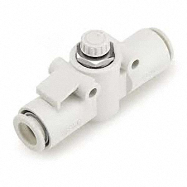 Parker 3/8" Pipe, 3,000 psi WOG Rating, 316 Stainless Steel, Inline, One Way Instrumentation Plug Valve - 6Z-PR6-VT-SS