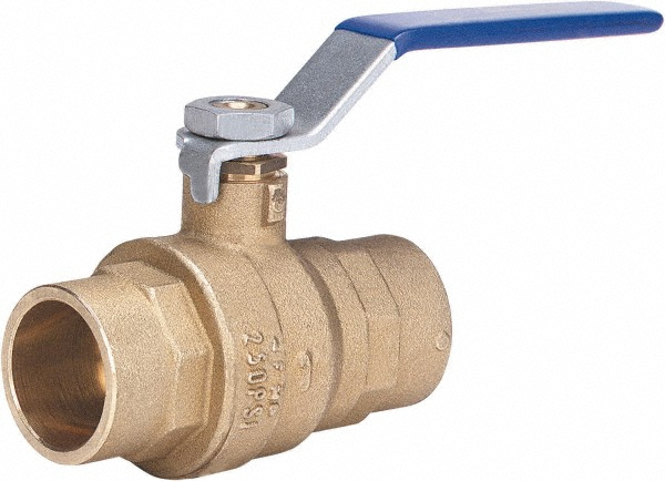 Milwaukee Valve Full Port Manual Ball Valve: 1/2" Pipe, Full Port - BA-485B-12