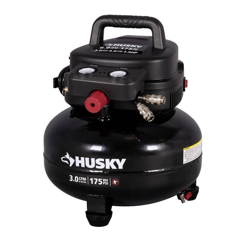 Husky 6 Gallon 175 PSI Electric Pancake Air Compressor - 0210646