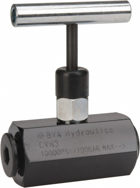 Brennan Needle Valve: Straight, 1/2" Pipe, Stainless Steel Body, Polytetrafluoroethylene Seal - NVN-2020-SS