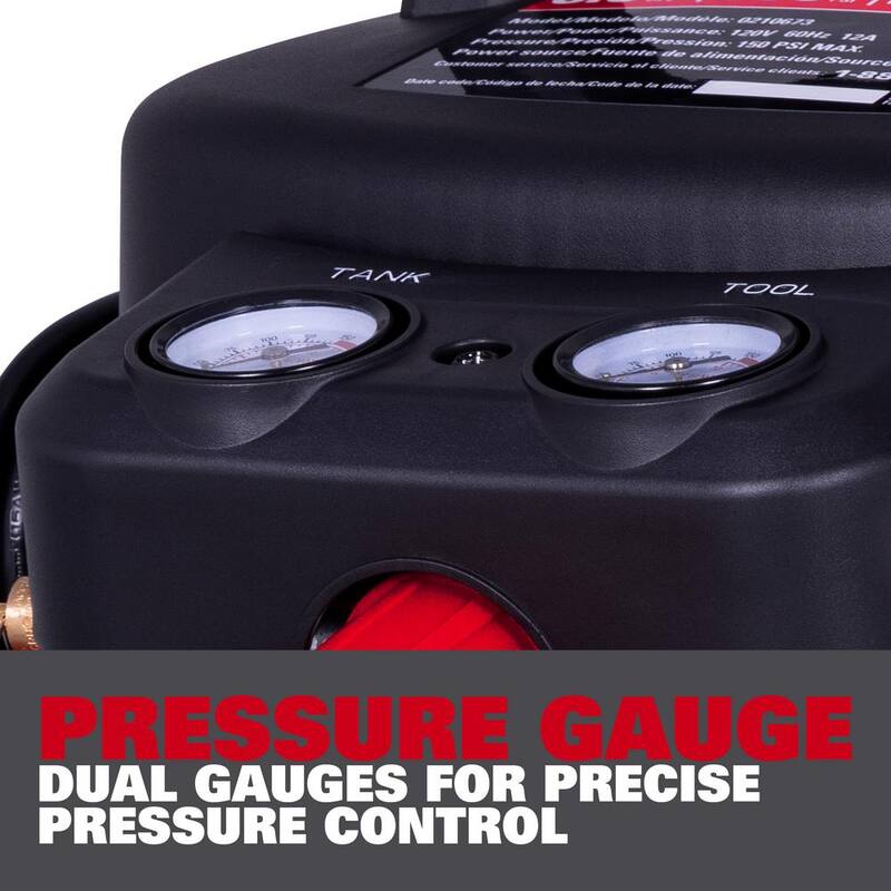 ECOMAX 6 Gal. 150 PSI Electric Pancake Air Compressor - AT01111P-06-04