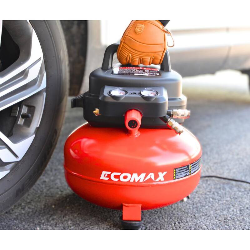 ECOMAX 6 Gal. 150 PSI Electric Pancake Air Compressor - AT01111P-06-04