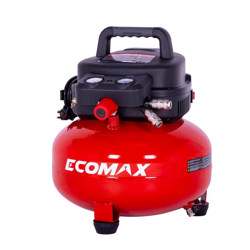 ECOMAX 6 Gal. 150 PSI Electric Pancake Air Compressor - AT01111P-06-04