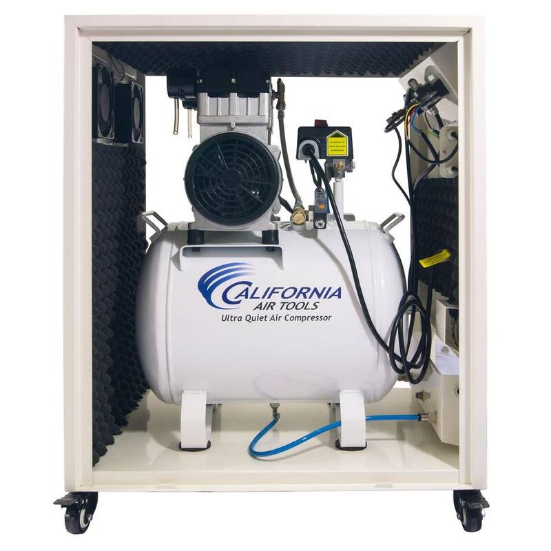 California Air Tools 10 gal. 2.0 HP Ultra Quiet and Oil-Free Electric Air Compressor in Sound Proof Cabinet - 10020SPC