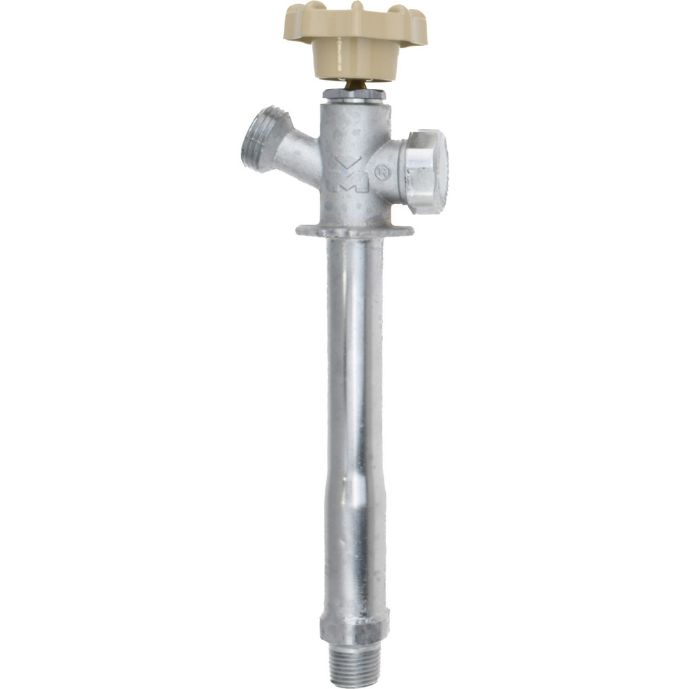 B&K Mueller 1/2" Pipe, 6" Long Shank, Chrome Plated Brass Antisiphon Frostfree Sillcock - 104-823HC