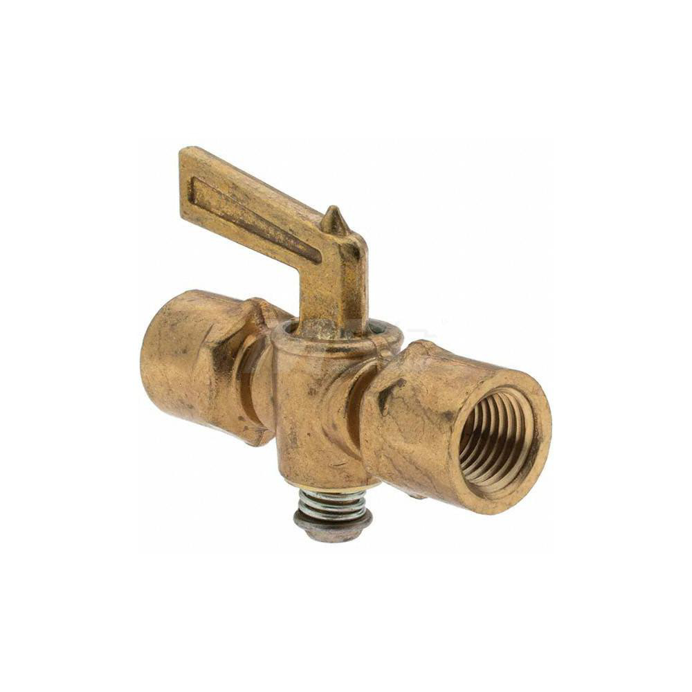 Parker 1/4" Pipe, Female Pipe to Female Pipe Drain Cock & Shutoff Valve - 11199