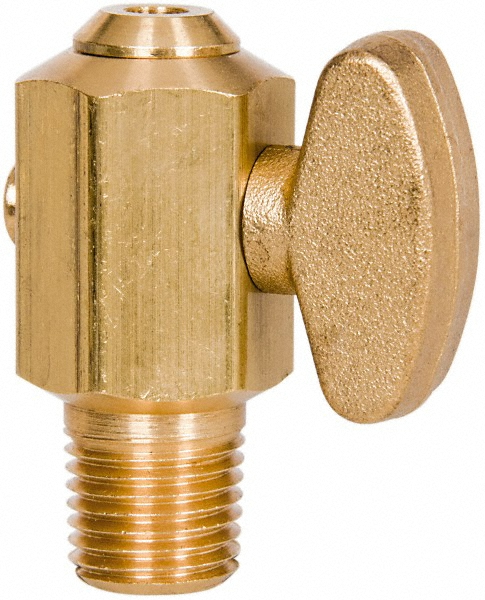 Parker 1/4" Pipe, Female Pipe to Female Pipe Drain Cock & Shutoff Valve - 11199