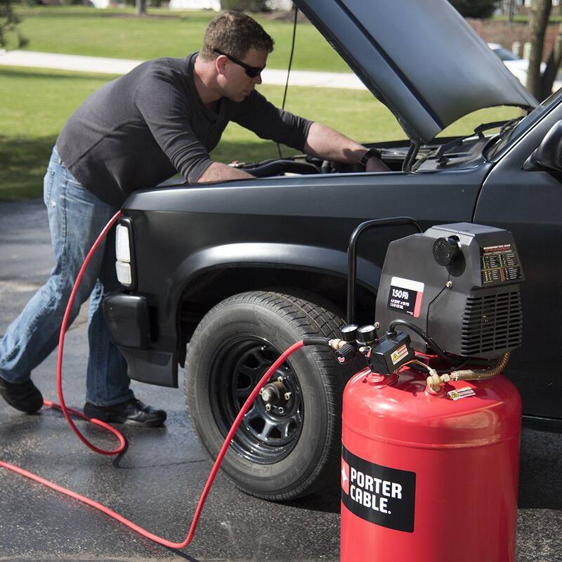 Porter-Cable 20 Gal. Vertical Portable Electric Air Compressor - PXCMF220VW