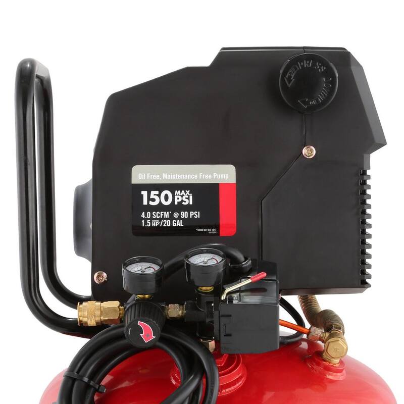 Porter-Cable 20 Gal. Vertical Portable Electric Air Compressor - PXCMF220VW