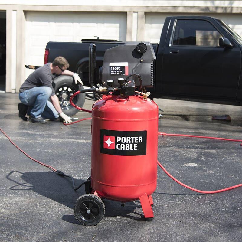 Porter-Cable 20 Gal. Vertical Portable Electric Air Compressor - PXCMF220VW