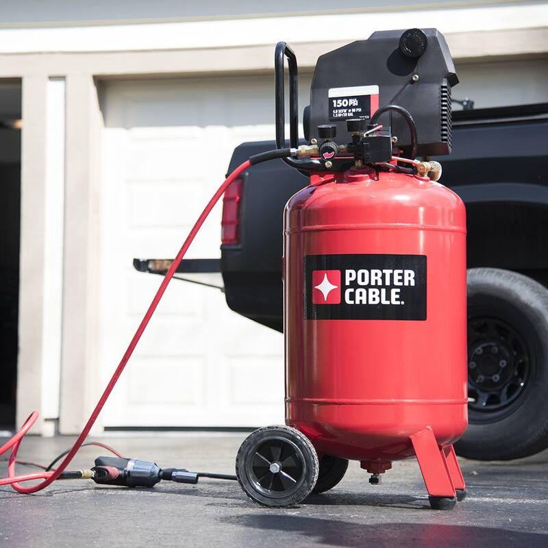 Porter-Cable 20 Gal. Vertical Portable Electric Air Compressor - PXCMF220VW