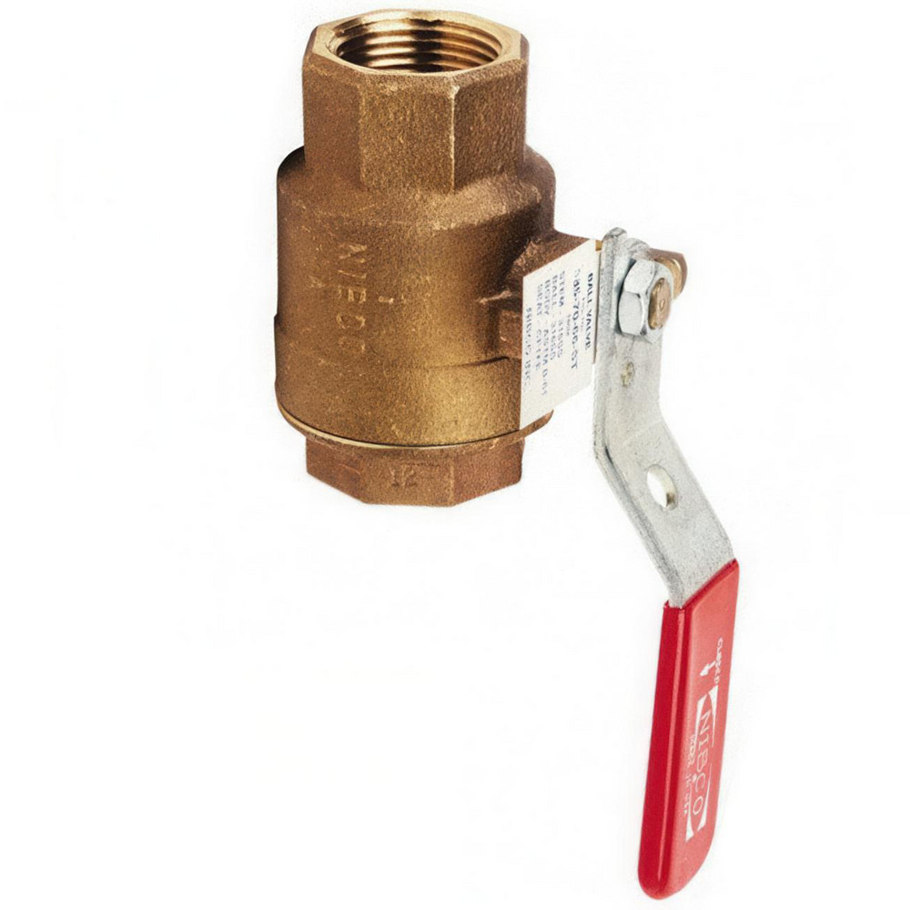 NIBCO Standard Manual Ball Valve: 3/4" Pipe, Full Port - NL95HL8
