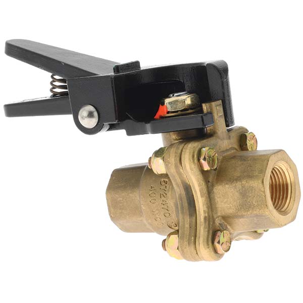 Value Collection Full Port Air Brake Manual Ball Valve: 3/8" Pipe, Full Port - BDR-572470-NY