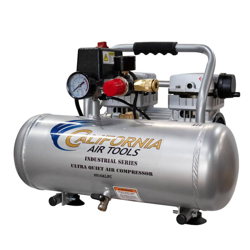 California Air Tools Industrial 2-Gal. 1 HP Ultra Quiet Oil-Free and Lightweight Electric Air Compressor - 2010ALFC