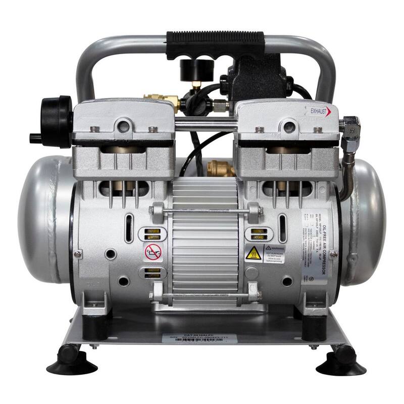 California Air Tools Industrial 2-Gal. 1 HP Ultra Quiet Oil-Free and Lightweight Electric Air Compressor - 2010ALFC