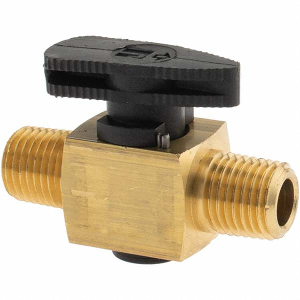 Parker 1/4" Pipe, 3,000 psi WOG Rating, 316 Stainless Steel, Inline, One Way Instrumentation Plug Valve - 4M-PR4-VT-SS