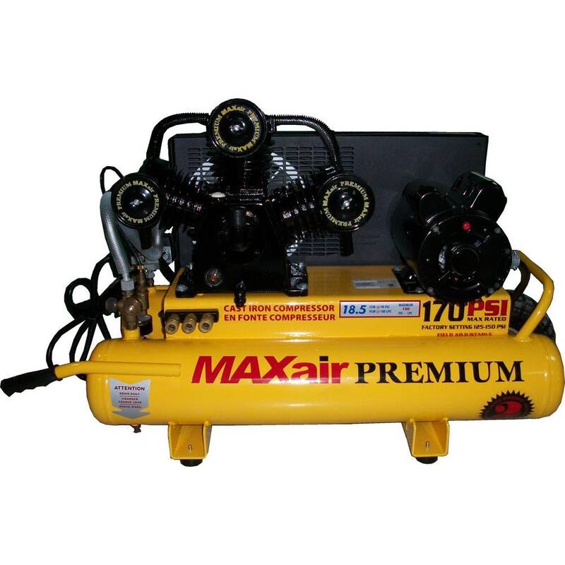 Maxair Wheelbarrow, 8-Gal. Portable Electric Air Compressor - TT518E-MAP