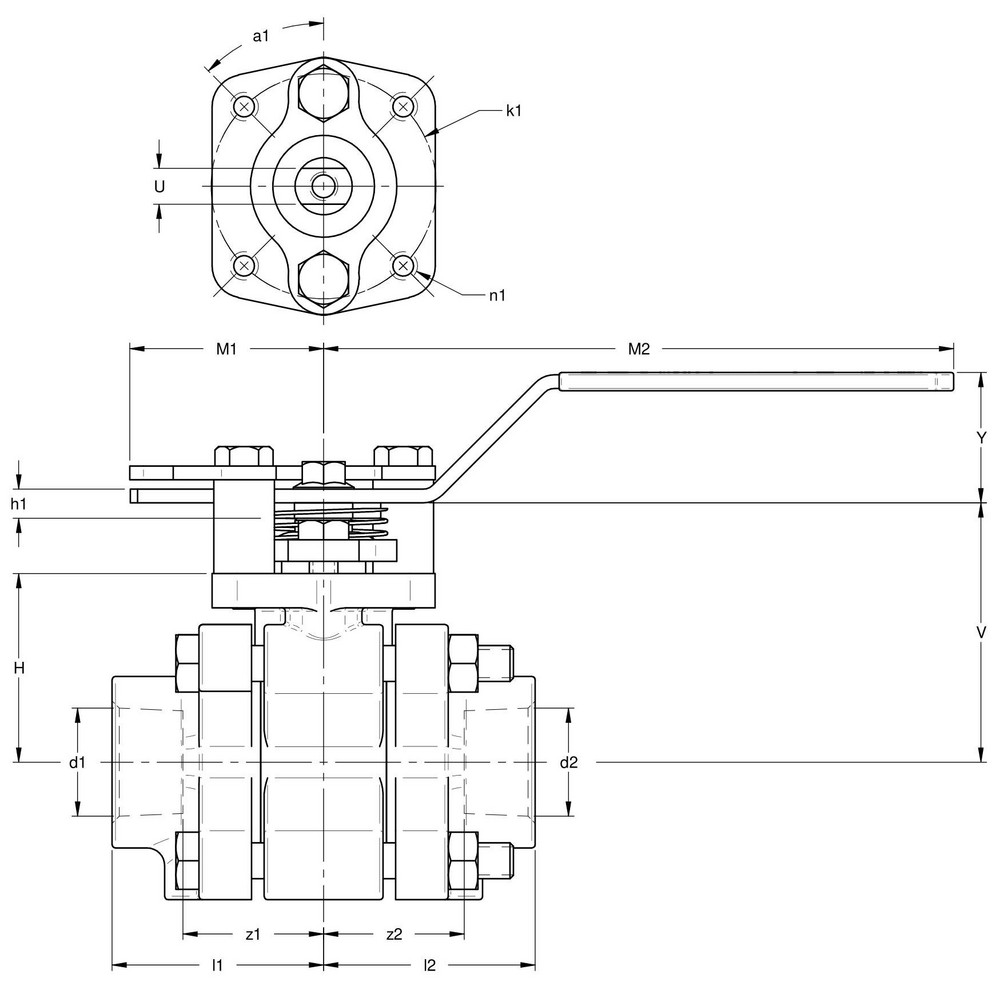 Apollo® Manual Ball Valve: 3/4" Pipe, Full Port, Stainless Steel - 86B10401