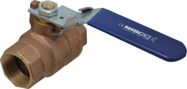 NIBCO Standard Manual Ball Valve: 1" Pipe, Full Port - NL99J4A