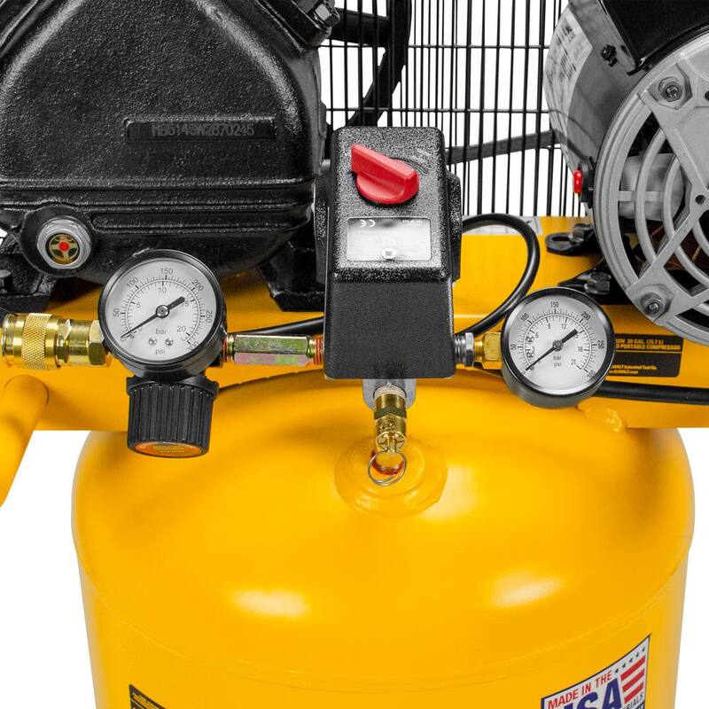 DEWALT 20 Gal. 155 PSI Single Stage Portable Electric Air Compressor - DXCMLA1682066