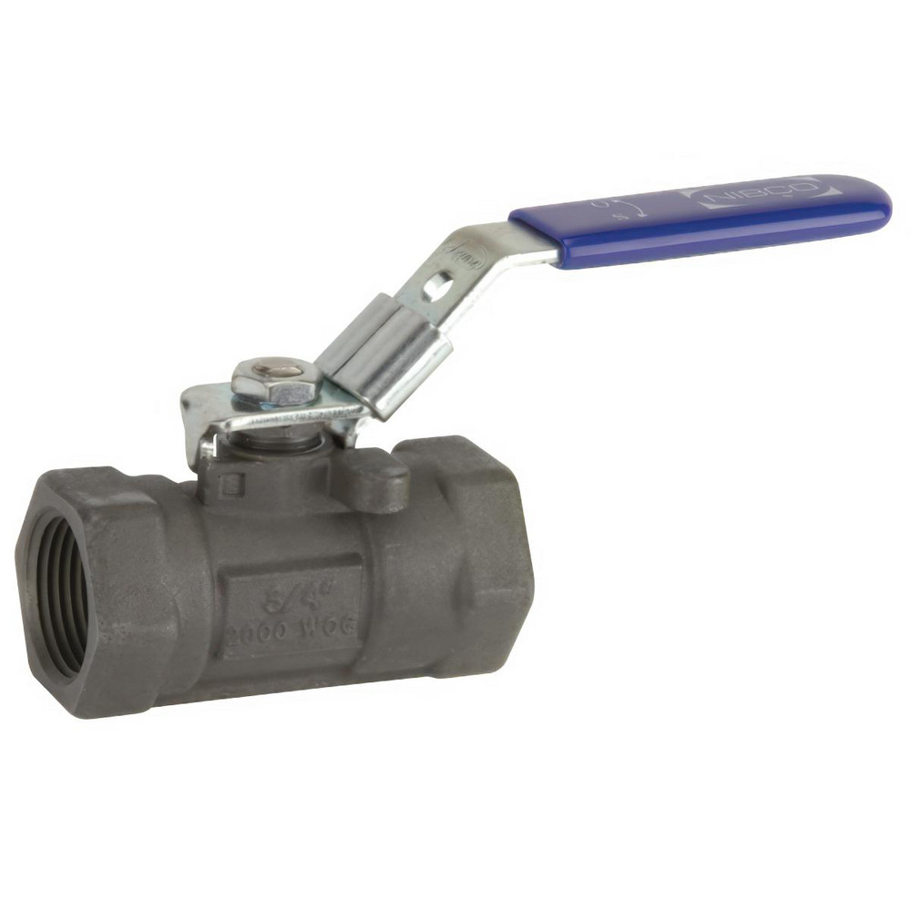 NIBCO Standard Manual Ball Valve: 1-1/4" Pipe, Reduced Port - NL943KBP
