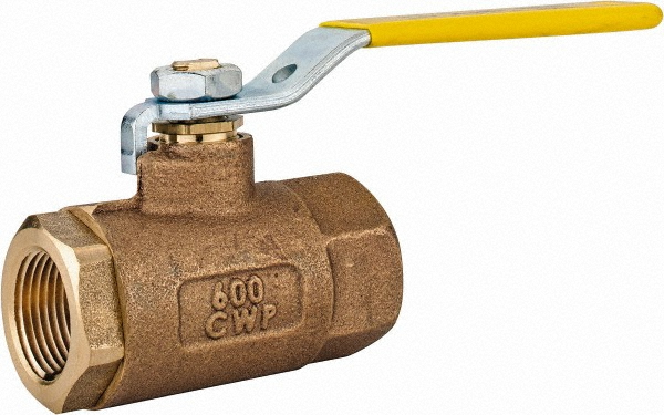 NIBCO Standard Manual Ball Valve: 3/4" Pipe, Full Port - NJ93H18