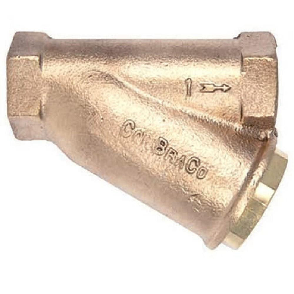 Hoffman Speciality 1" Pipe, Female NPT Ends, Cast Iron Y-Strainer - 405006