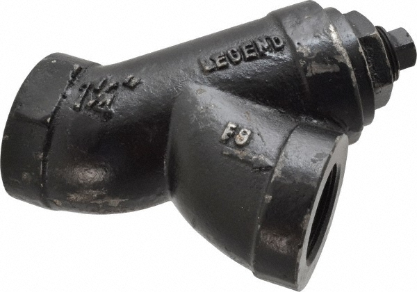 Hoffman Speciality 1" Pipe, Female NPT Ends, Cast Iron Y-Strainer - 405006