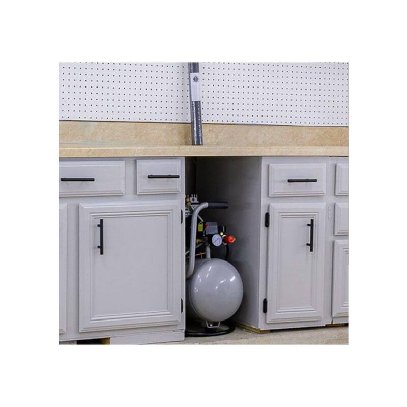 California Air Tools 8 Gal. 1 HP 120 PSI Ultra Quiet and Oil-Free Electric Horizontal Tank Air Compressor with Automatic Drain - 8010AD