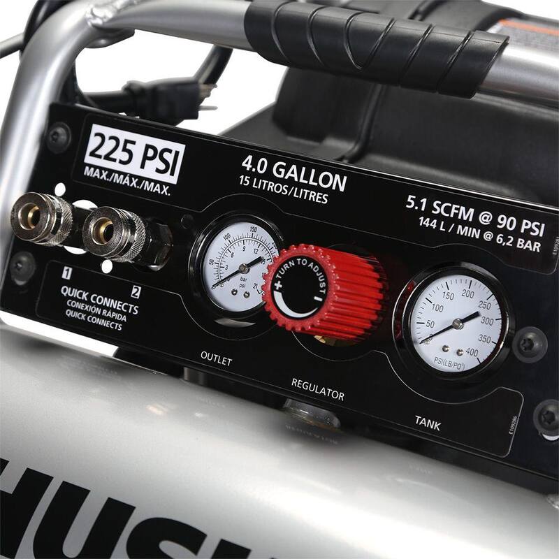 Husky 4 Gal. 225 PSI High Performance Crew Electric Portable Air Compressor - C041H