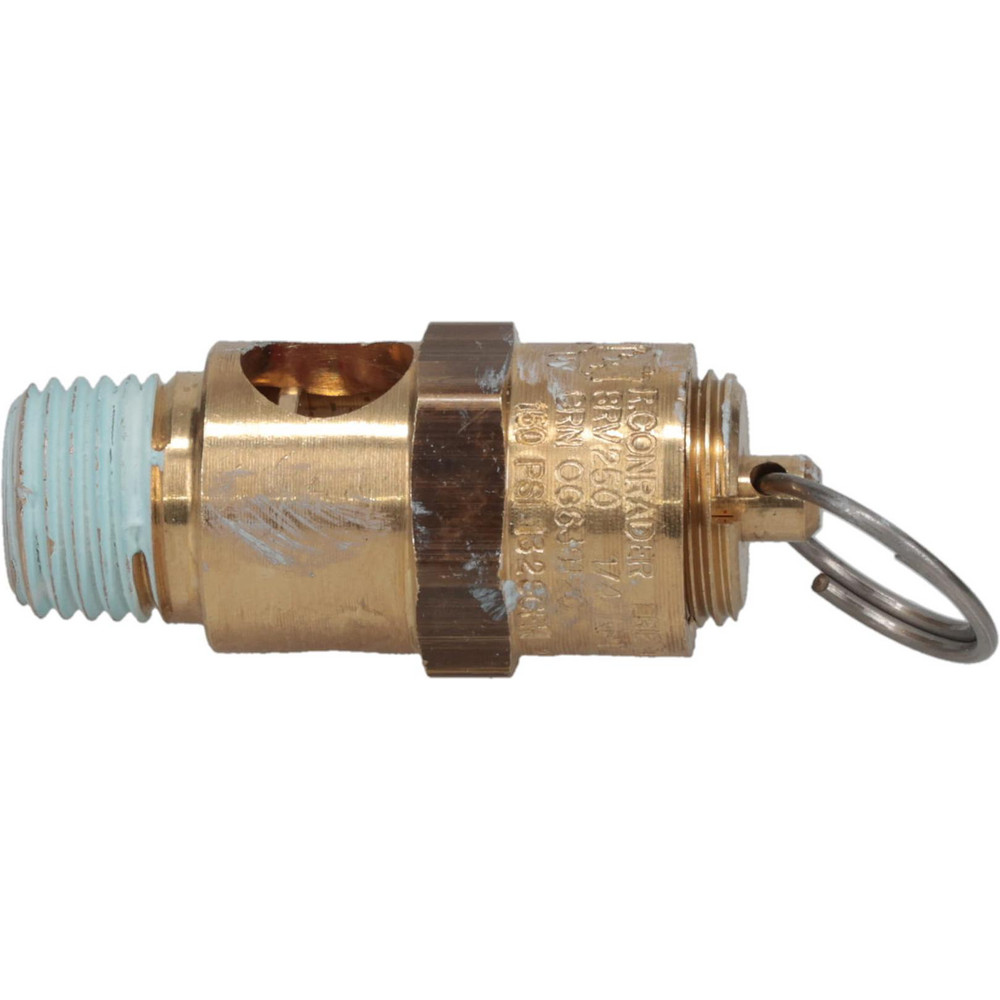 Kingston ASME Safety Relief Valve: 1/4" Inlet, 200 Max psi - 112CSS-2-200