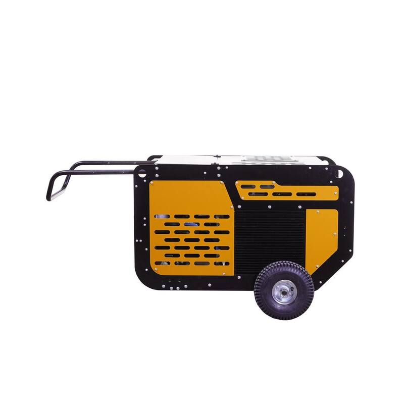 EMAX 24 HP Portable Kohler Command Pro Gas Driven 70 CFM Rotary Screw Air Compressor with 3 Gallon EPA Approved Gas Tank - EGS070PT