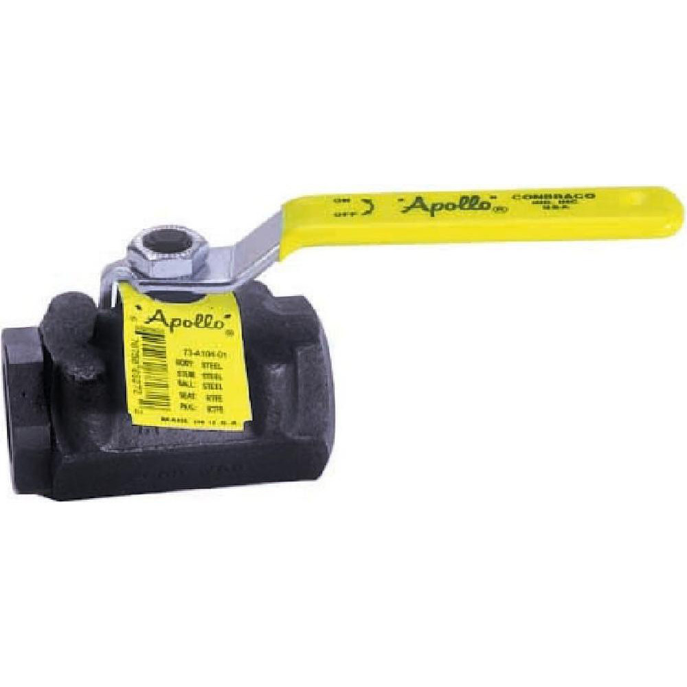 Apollo® Manual Ball Valve: 1-1/2" Pipe, Standard Port, Forged Carbon Steel - 73A1472764