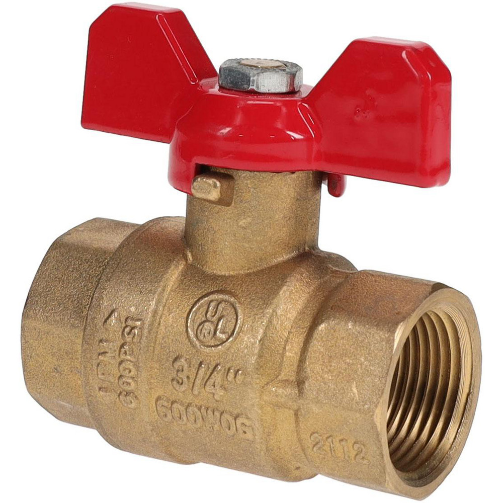 Value Collection Standard Manual Ball Valve: 3/4" Pipe, Full Port - TXN075-T