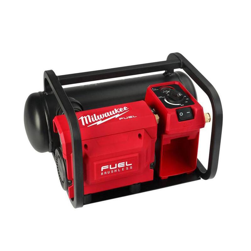 Milwaukee M18 FUEL 18-Volt Brushless Cordless 2 Gal. Electric Quiet Compact Air Compressor w/M18 High Output Battery Pack 6.0Ah - 2840-20-48-11-1865