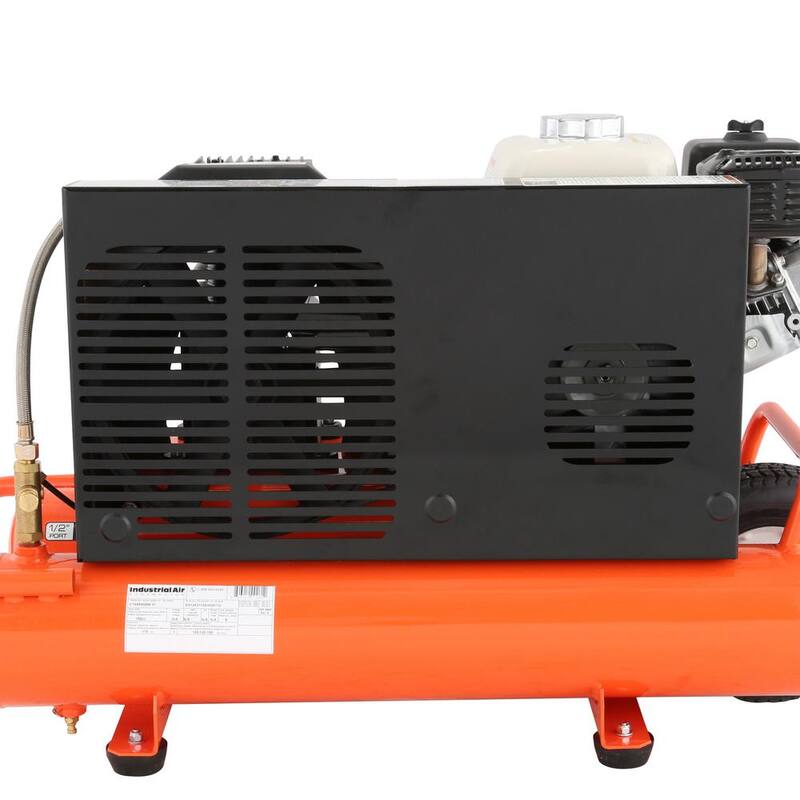 Industrial Air 8 Gal. Portable Wheelbarrow Air Compressor with 5.5 HP Honda Gas Engine - CTA5590856.01