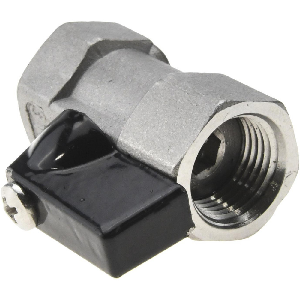 Value Collection Miniature Manual Ball Valve: 3/8" Pipe, Standard Port - 6Q01H10