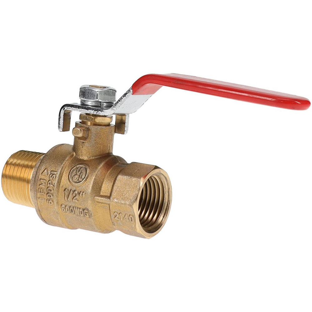 Value Collection Packing Gland Manual Ball Valve: 1/2" Pipe, Full Port - 107-843NL