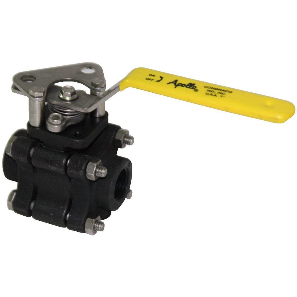 Apollo® Manual Ball Valve: 3/4" Pipe, Full Port, Carbon Steel - 83B14401