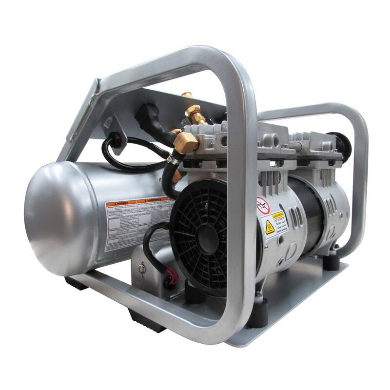 California Air Tools 2 Gal. 2010SP Ultra-Quiet and Oil-Free Lightweight 135 PSI electric 1 HP Steel Air Compressor - 2010SP