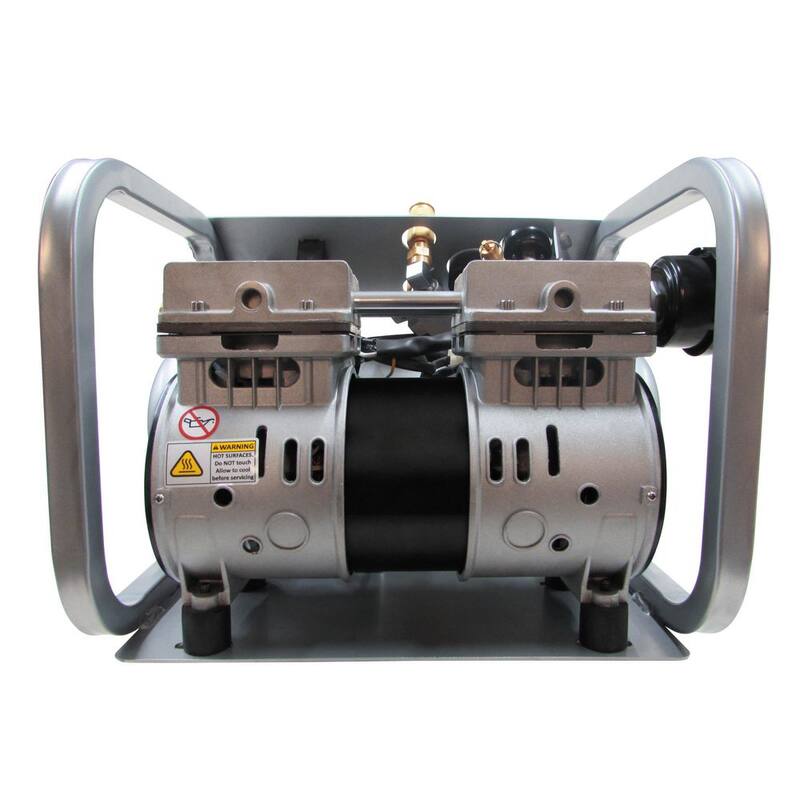 California Air Tools 2 Gal. 2010SP Ultra-Quiet and Oil-Free Lightweight 135 PSI electric 1 HP Steel Air Compressor - 2010SP