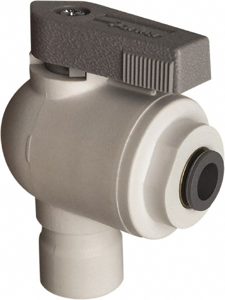 Parker Elbow Union Bi-Directional Manual Ball Valve: Full Port - LFPP4VEU6