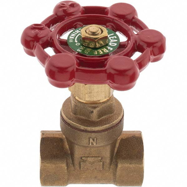 Mueller Industries Gate Valve: Gate, 1/4" Pipe, FNPT x FNPT, Bronze - 19073