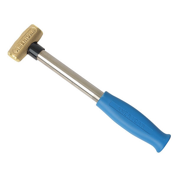 American Hammer Hammer, Brass, Soft Grip, 1 lb. - AM1BRCG