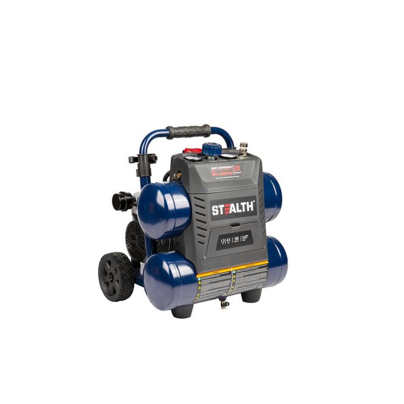 Stealth 4.5 Gal. 150 PSI Portable Electric Quiet Air Compressor - SAQ-1413