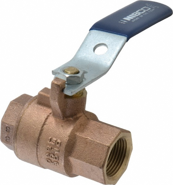 NIBCO Standard Manual Ball Valve: 2-1/2" Pipe, Full Port - NL9750E