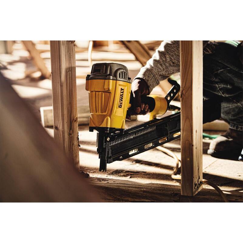 DEWALT 6 Gal. 165 PSI Electric Pancake Air Compressor and Pneumatic 21-Degree Collated Framing Nailer - DWFP55126F83PL